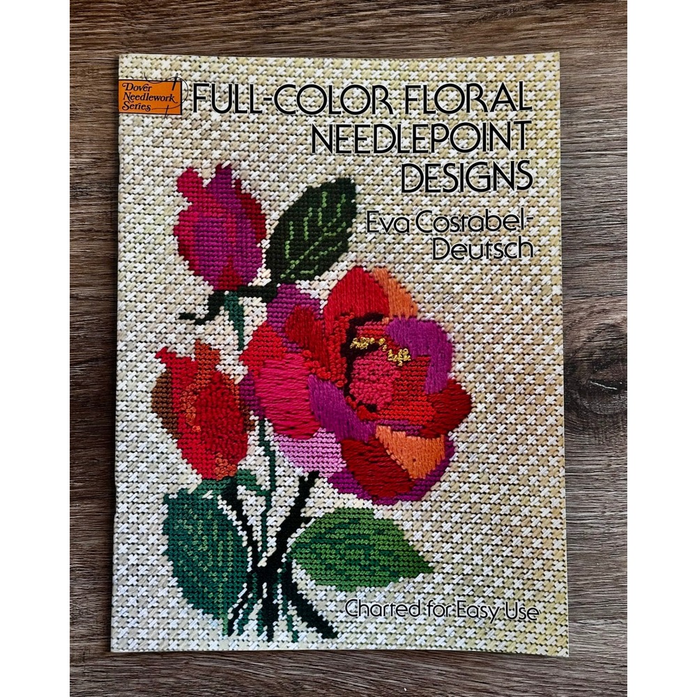 Full-Color Floral Needlepoint Designs Eva Costabel-Deutsch Dover Patterns 1976
